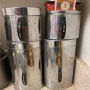 Kromex Kitchen canister set